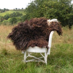 Home A brown felted rug